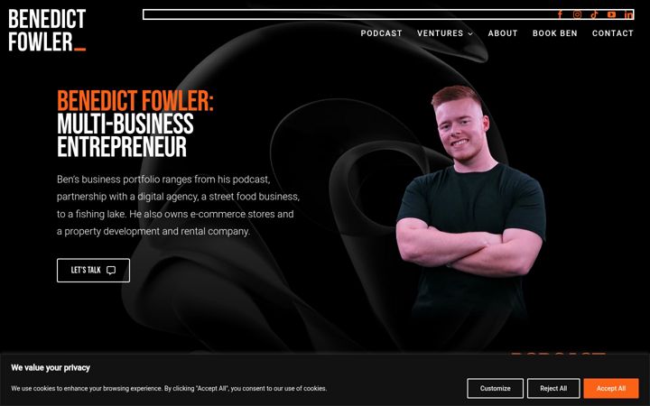 Screenshot of benedictfowler.co.uk