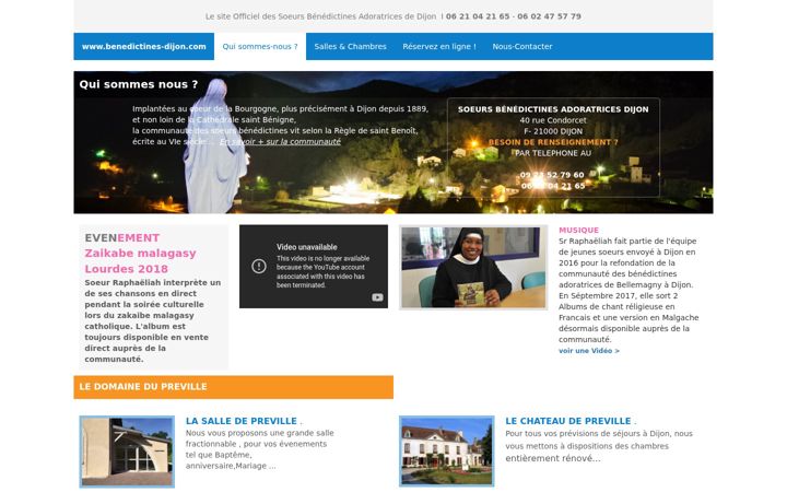 Screenshot of benedictines-dijon.com