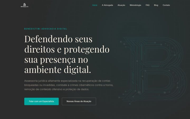 Screenshot of benedictini.com.br