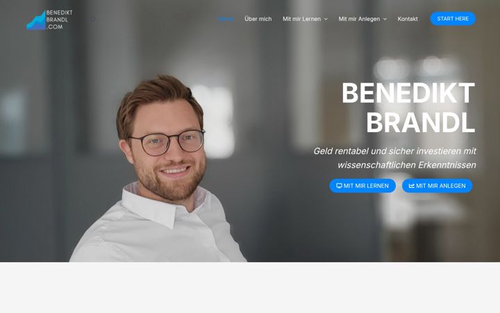 Screenshot of benediktbrandl.com