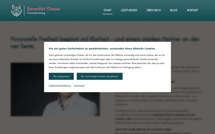 Screenshot of benediktgieser.de