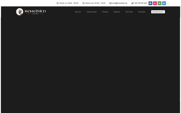 Screenshot di benedikti.sk