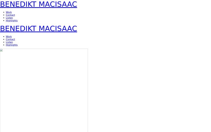 Screenshot of benediktmacisaac.com