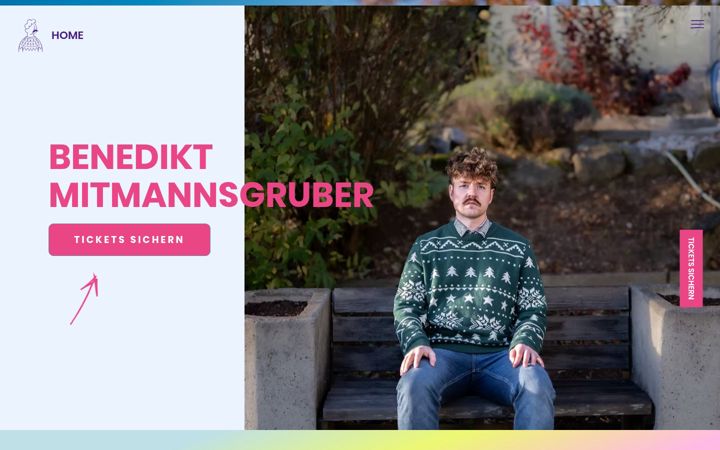 Screenshot of benediktmitmannsgruber.com