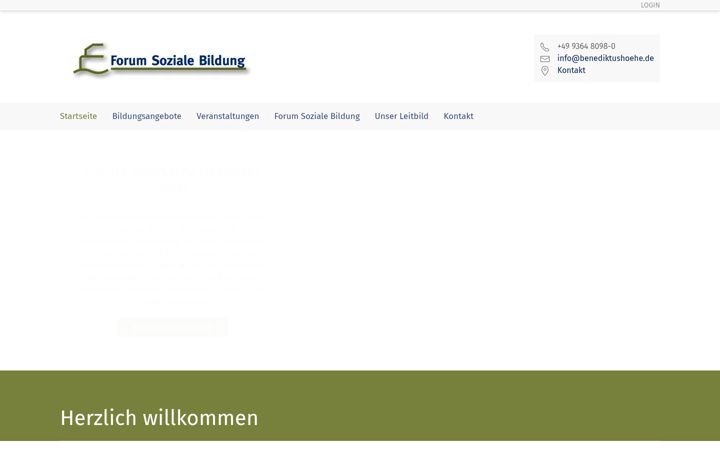 Screenshot di benediktushoehe.de