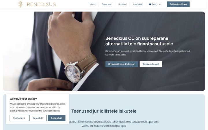 Screenshot of benedixus.com