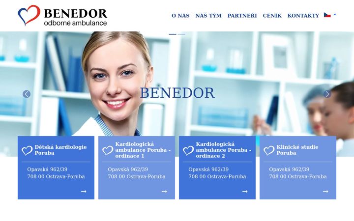 Screenshot of benedor.cz