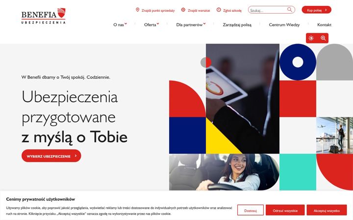 Screenshot of benefia.pl