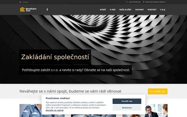 Capture d'écran de beneficienttrust.cz