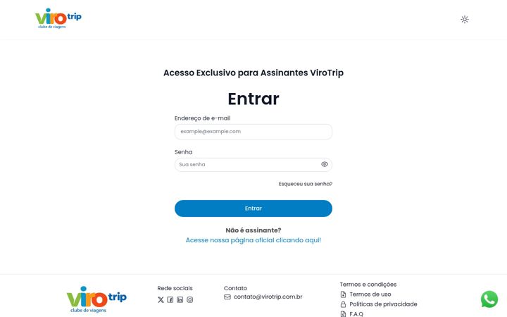 Screenshot of beneficiodeviagens.com.br