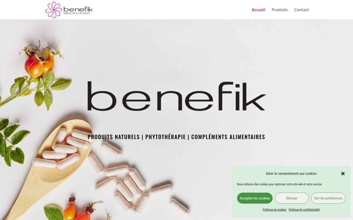 Screenshot of benefik-plantes.fr