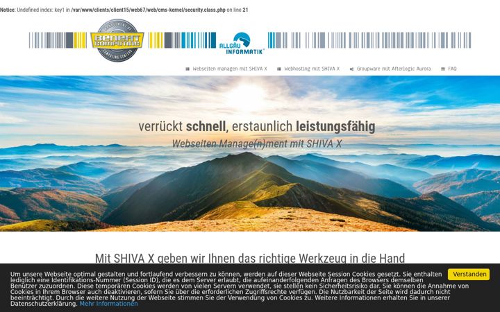 Screenshot of benefit-computing.de
