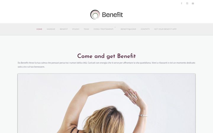 Screenshot of benefit.studio