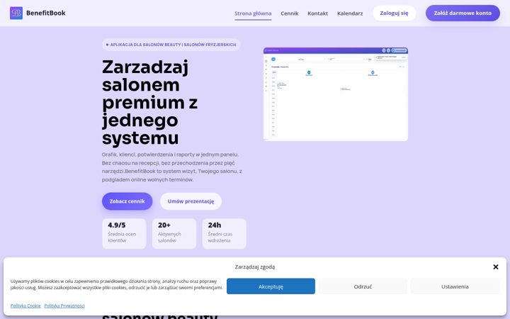 Screenshot of benefitbook.pl