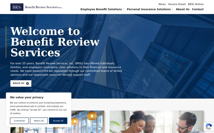Screenshot of benefitreview.com