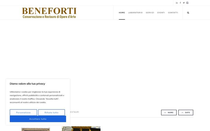 Screenshot of beneforti.it