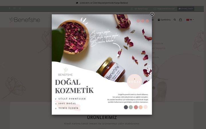 Screenshot of benefshe.com