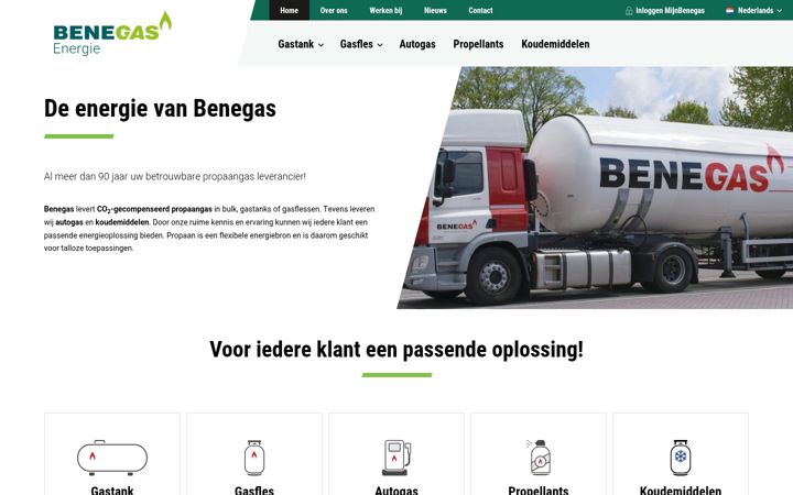 Zrzut ekranu benegas.be