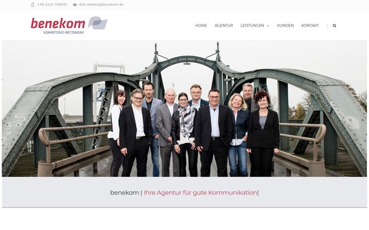 Screenshot von benekom.de