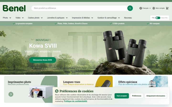 Screenshot of benel.fr