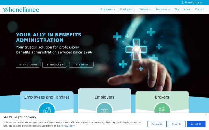 Screenshot of beneliance.com