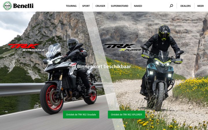 Skärmbild av benelli-motoren.nl