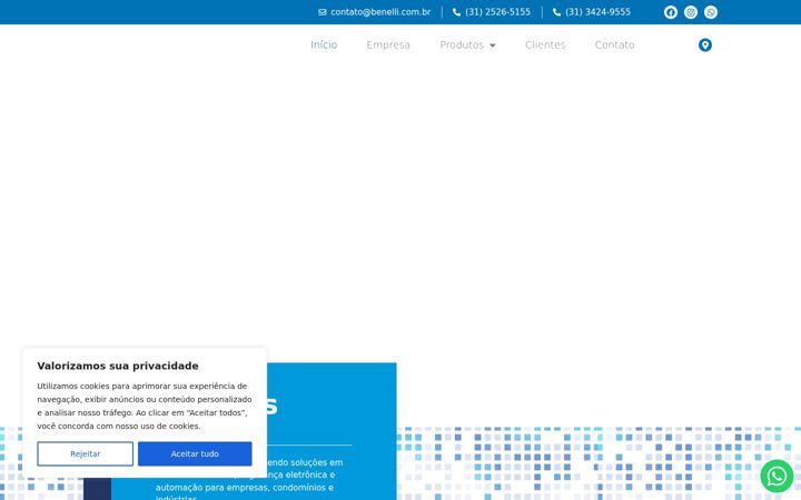Screenshot of benelli.com.br