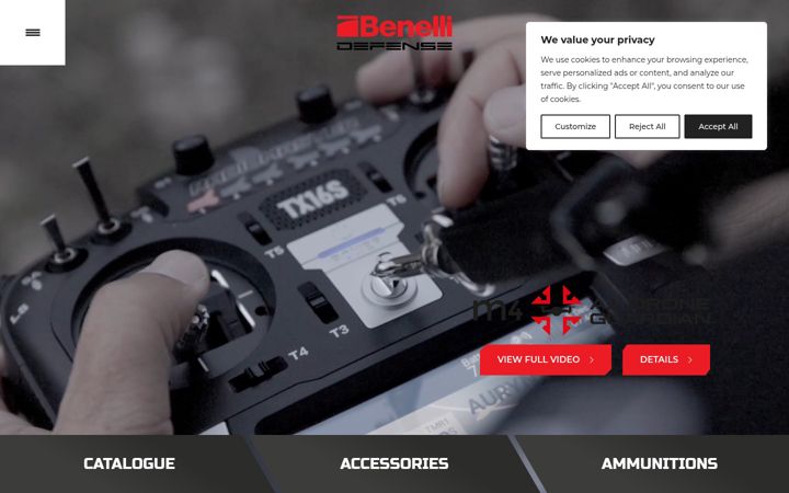 Screenshot of benellidefense.com