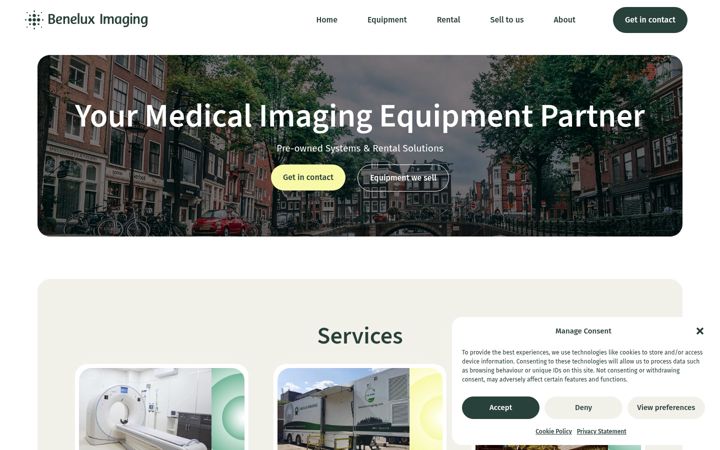 Screenshot of benelux-imaging.com