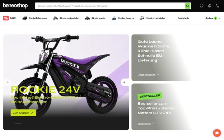 Screenshot of beneoshop.de