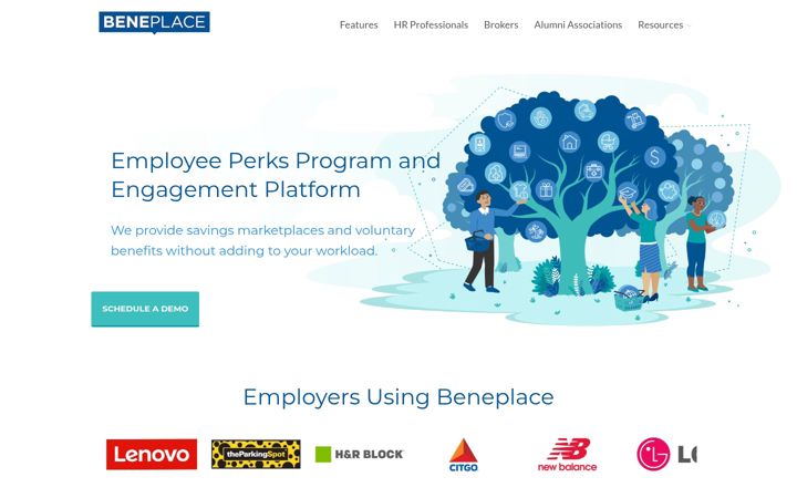 Screenshot of beneplace.com