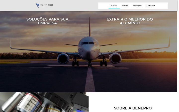 Screenshot of benepro.com.br
