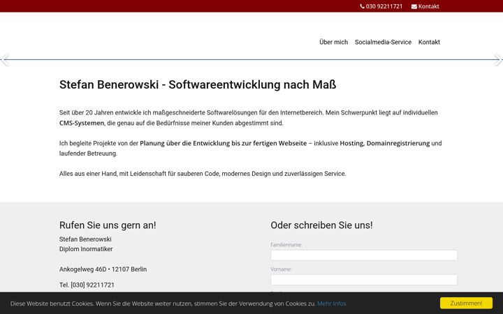Screenshot of benerowski.de