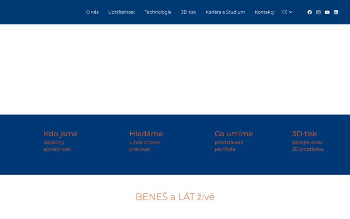 Capture d'écran de benesalat.cz