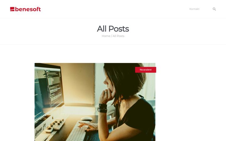 Screenshot of benesoft.sk