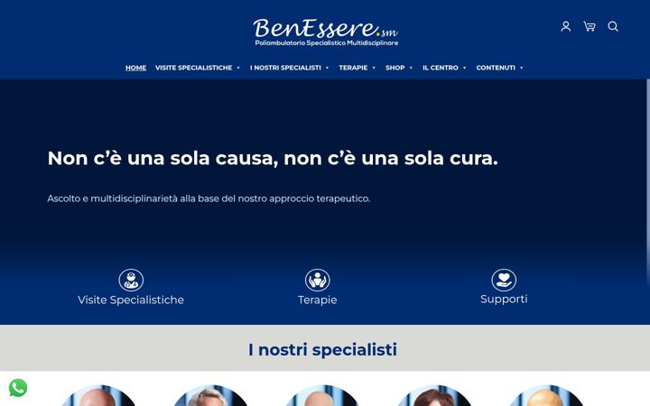 Screenshot of benessere.sm