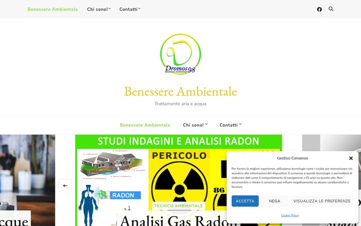 Screenshot of benessereambientale.com