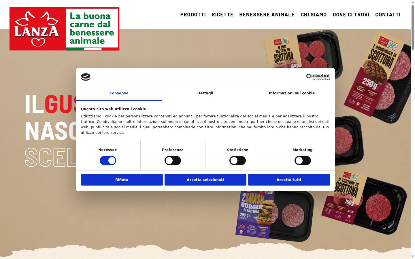 Screenshot tal-banner tal-kunsens muri qabel kwalunkwe interazzjoni