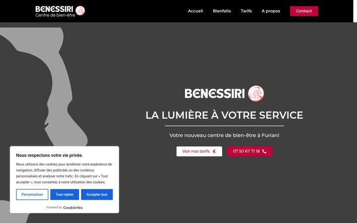 Screenshot of benessiri.com