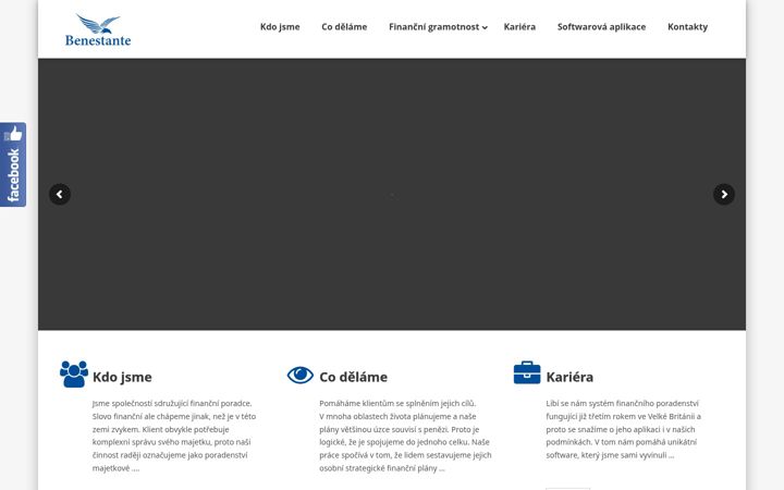 Screenshot of benestante.cz