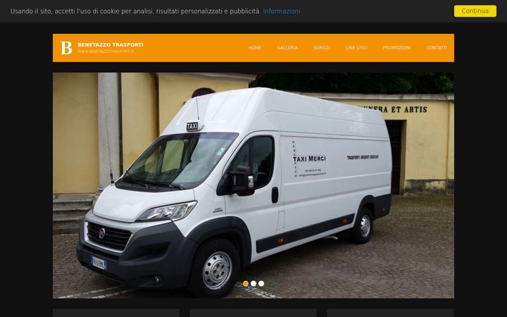Screenshot of benetazzotrasporti.it