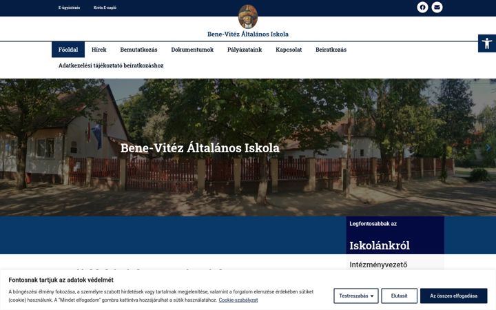 Screenshot of benevitez.hu