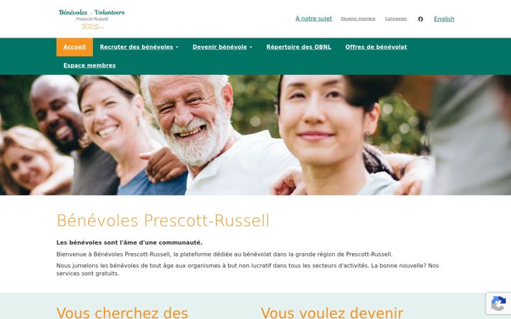 Kuvakaappaus sivustosta benevolespr.ca