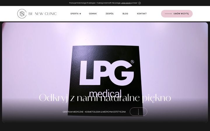 Ekrano kopija benewclinic.pl