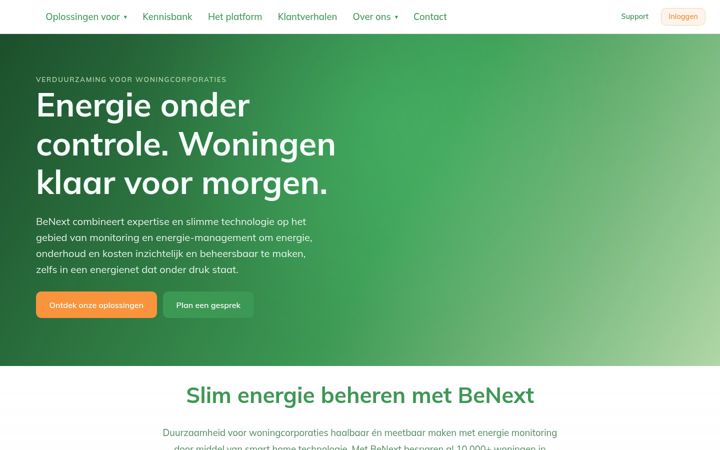 Screenshot of benext.eu
