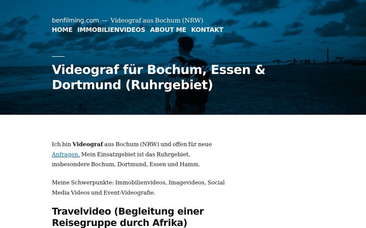 Screenshot von benfilming.com