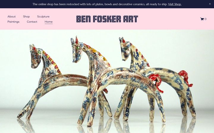 Screenshot of benfoskerart.com