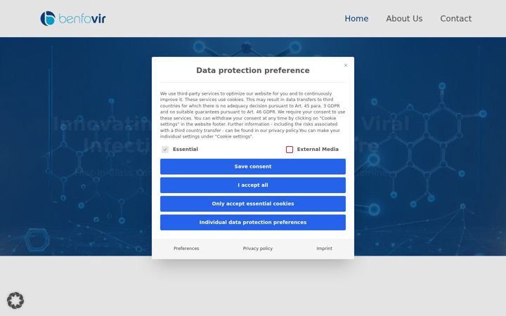 Screenshot of benfovir.com