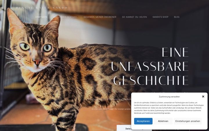 Screenshot of bengal-nando.de