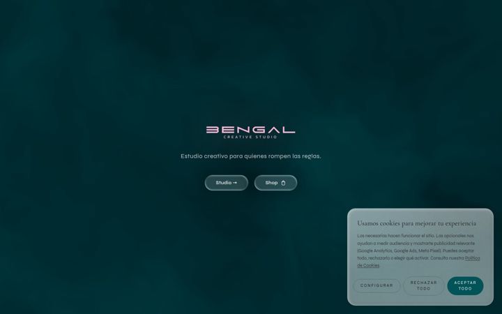 Screenshot of bengalstudio.es